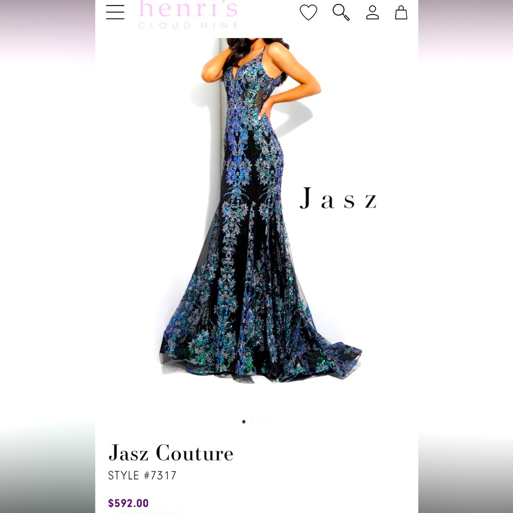 Jasz Couture prom dress style 7317 size 16